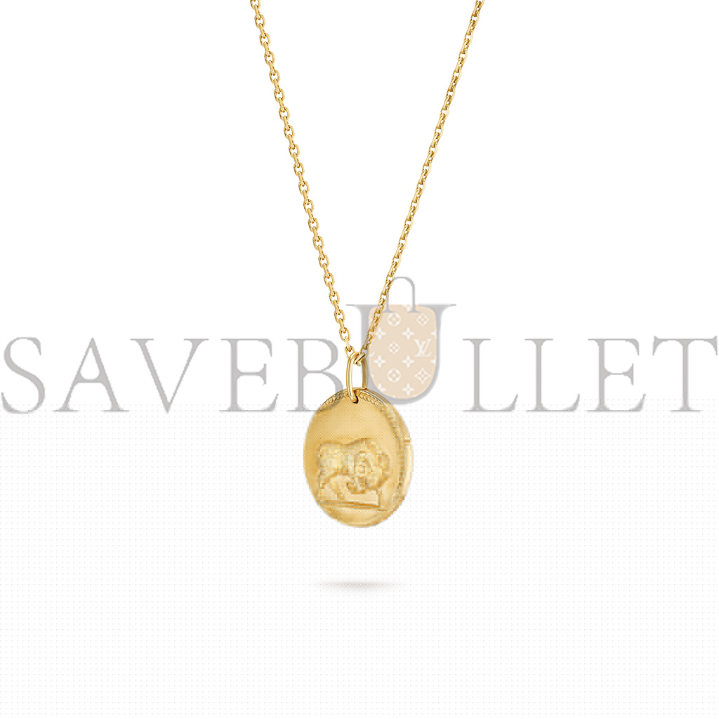 V*N CL*F arpels zodiaque medal arietis (aries) - yellow gold  vcarp7sq00